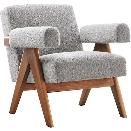 Lyra Boucle Fabric Armchair