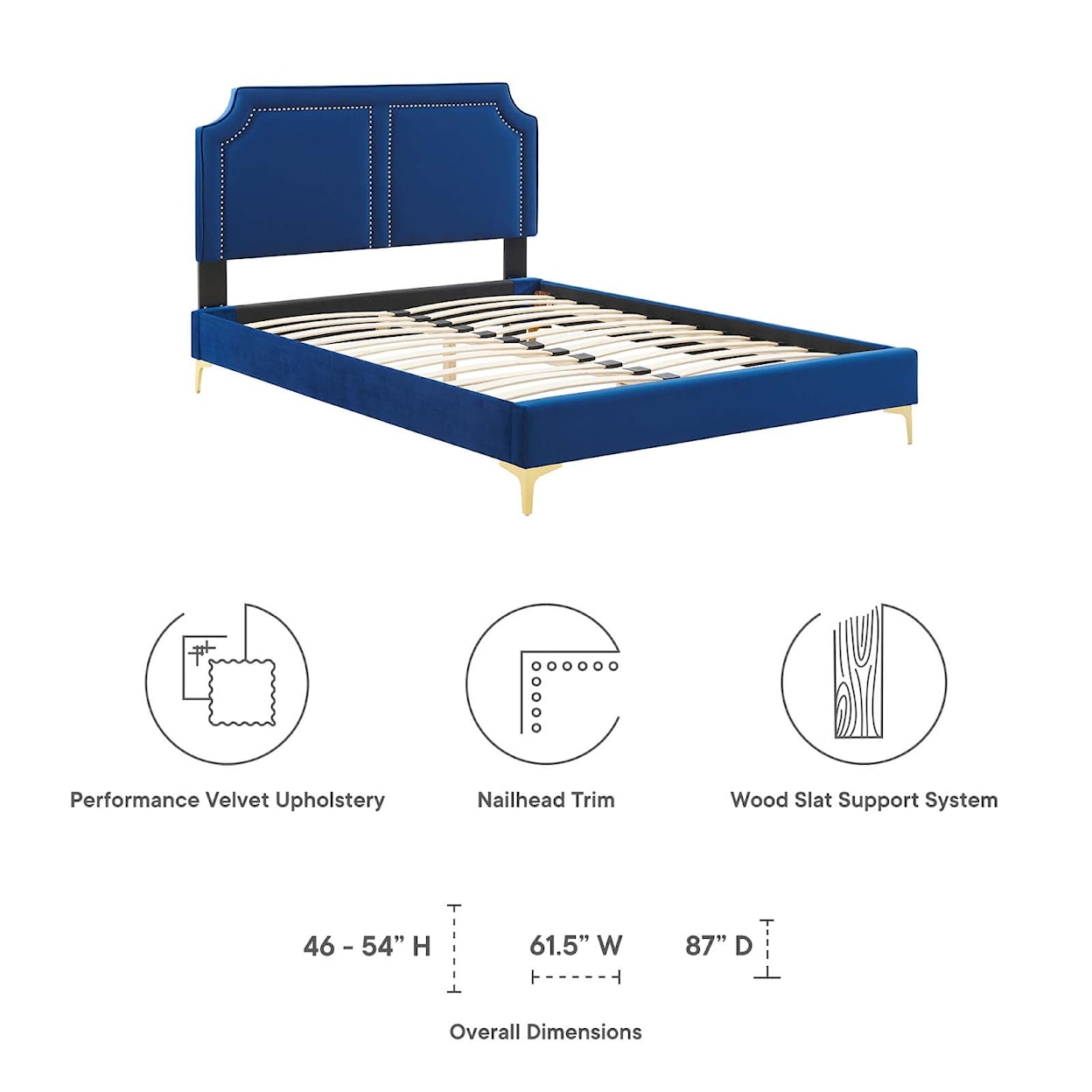 Modway Novi Novi Velvet Full Bed