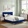 Modway Sofia Sofia Channel Velvet King Platform Bed