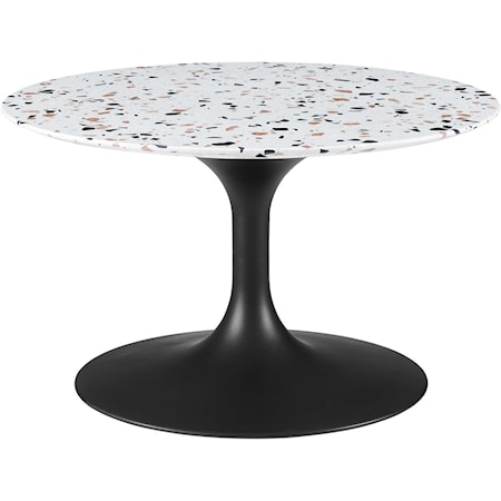 Lippa 28" Round Terrazzo Coffee Table