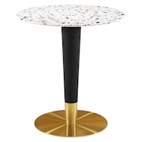 Zinque 28" Round Terrazzo Dining Table