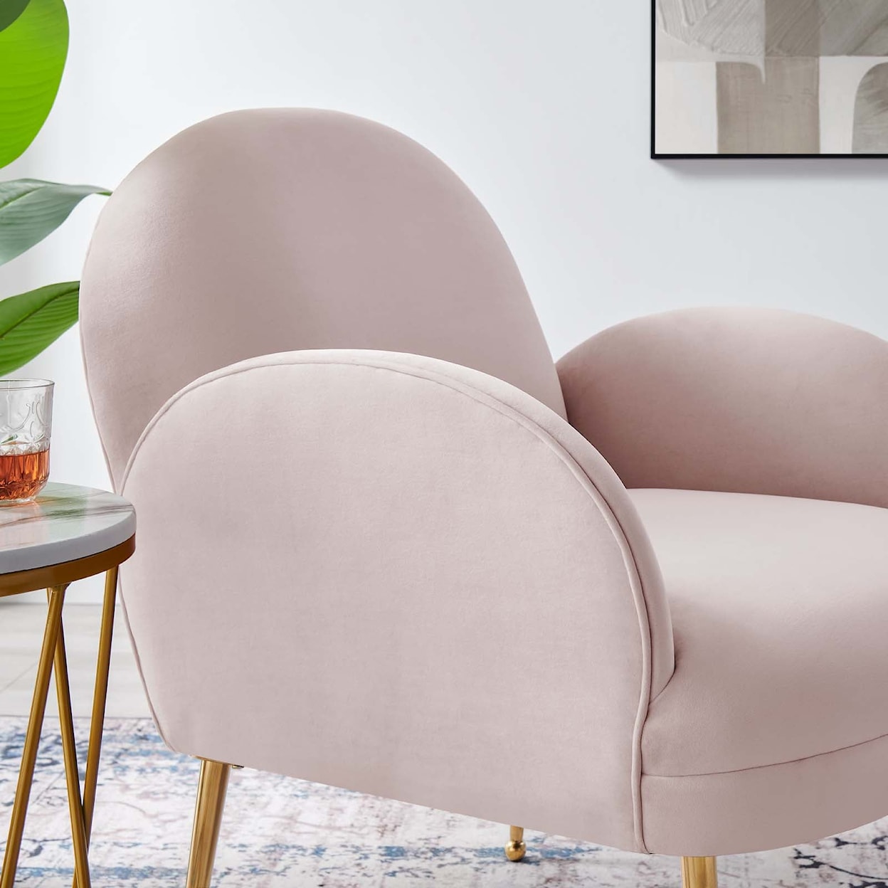 Modway Transcend Transcend Velvet Armchair