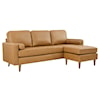 Modway Valour Valour 78" Leather Apartment Sectional Sofa
