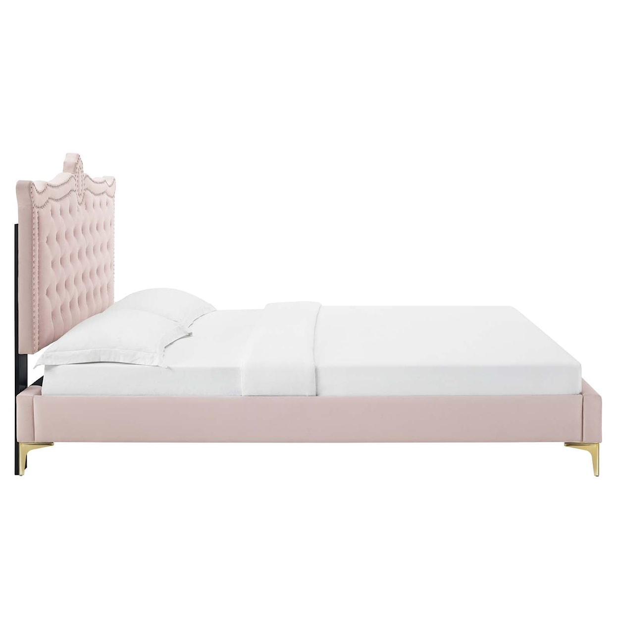 Modway Clara Clara Velvet Queen Platform Bed