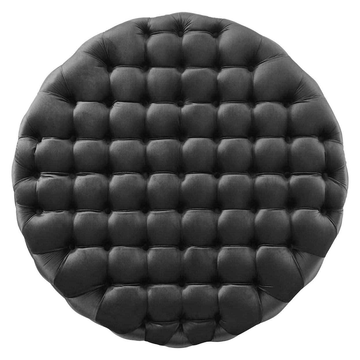 Modway Amour Amour Button Large Round Velvet Ottoman