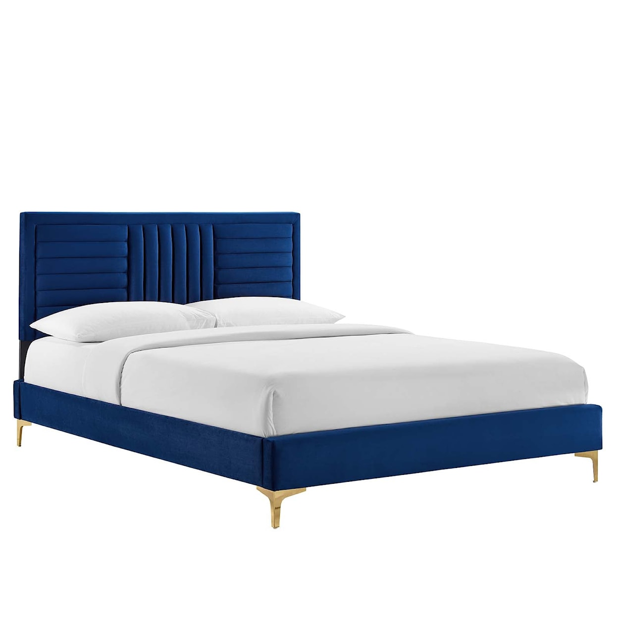 Modway Sofia Sofia Channel Velvet Full Platform Bed