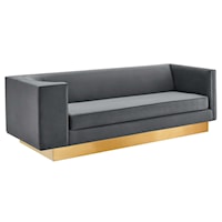 Eminence Upholstered Performance Velvet Sofa