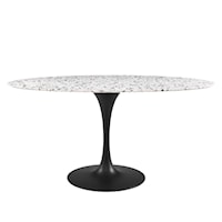 Lippa 60" Oval Terrazzo Dining Table