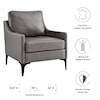 Modway Corland Corland Leather Armchair