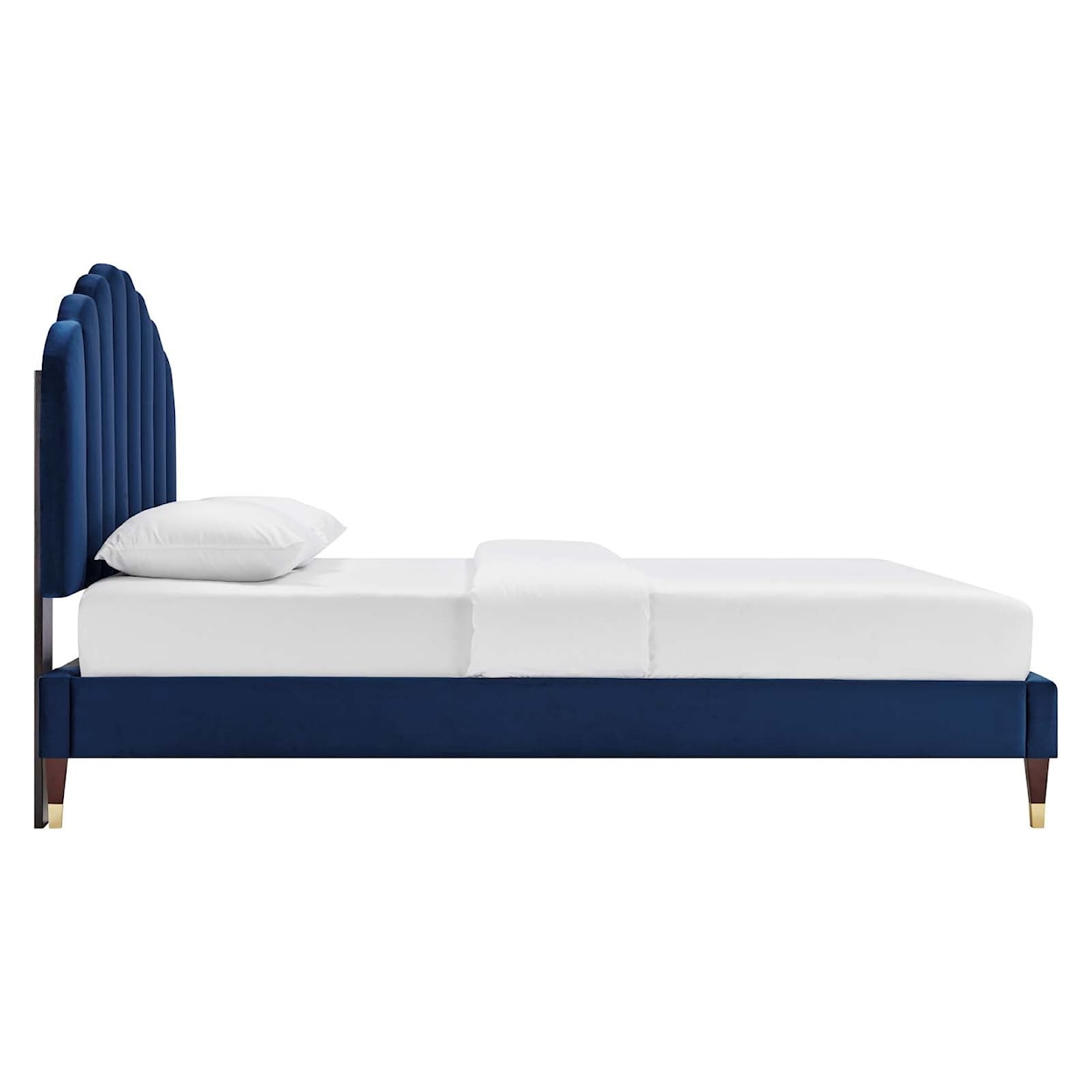 Modway Daisy Daisy Velvet Queen Platform Bed