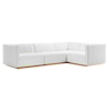 Modway Conjure Velvet 4-Piece Sectional