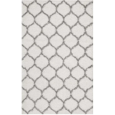 Moroccan Trellis Shag Area Rug