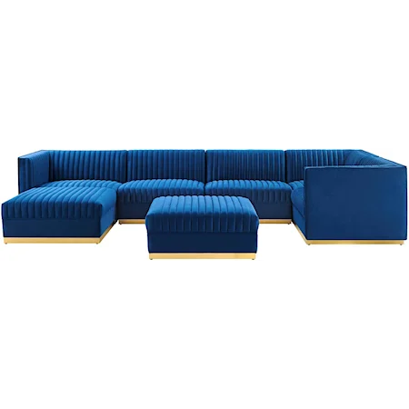 7-Piece Right-Facing Modular Sectional Sofa