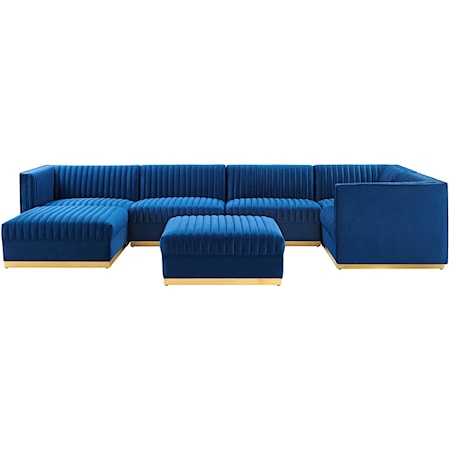 7-Piece Right-Facing Modular Sectional Sofa