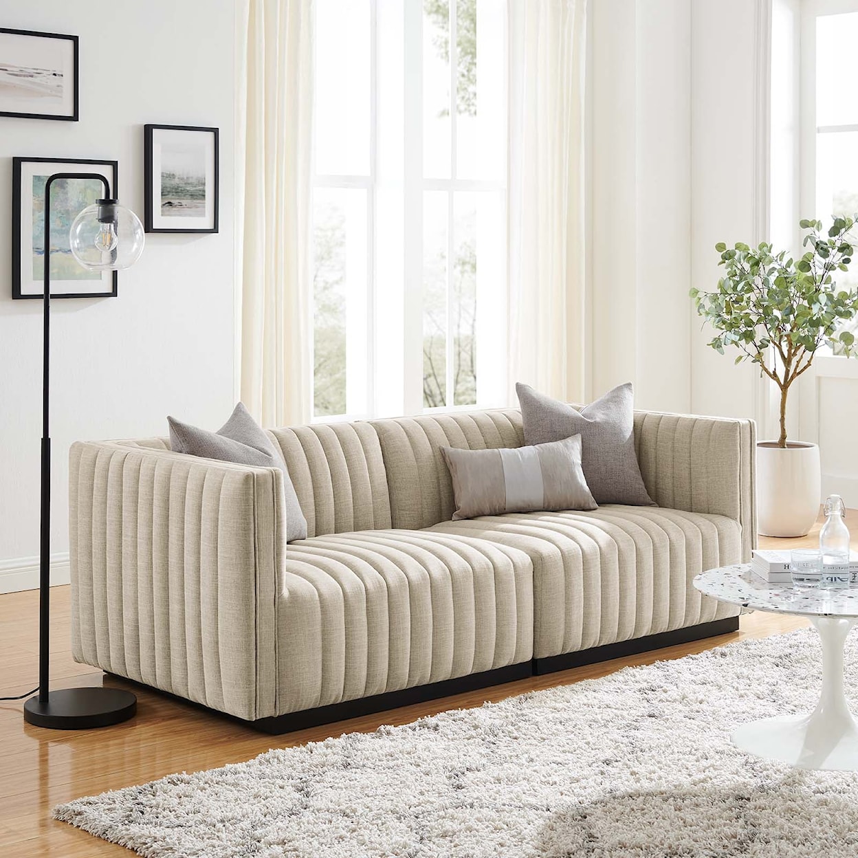 Modway Conjure Fabric Loveseat