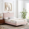 Modway Clara Clara Velvet Queen Platform Bed