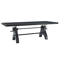 Genuine 96" Crank Adjustable Height Dining and Conference Table