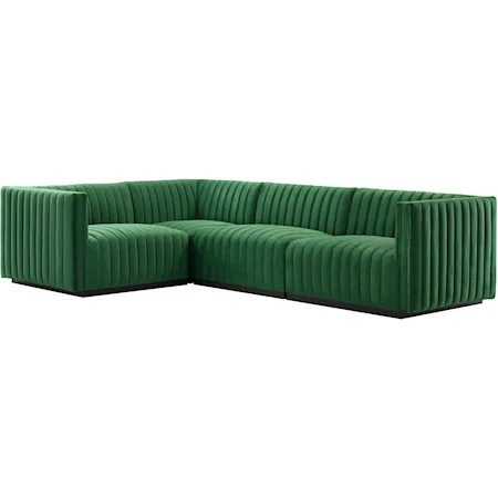 Velvet 4-Piece Sectional