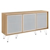 Modway Nomad Sideboard with Sliding Metal Mesh Doors