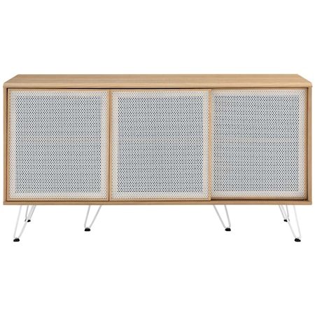 Sideboard with Sliding Metal Mesh Doors