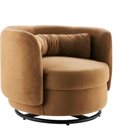 Relish Velvet Swivel Chair