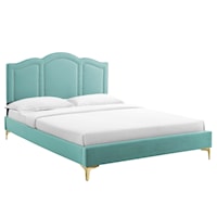 Emerson Performance Velvet Full Platform Bed