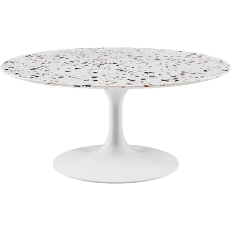 Lippa 36" Round Terrazzo Coffee Table