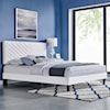 Modway Roxanne Roxanne Velvet Queen Platform Bed