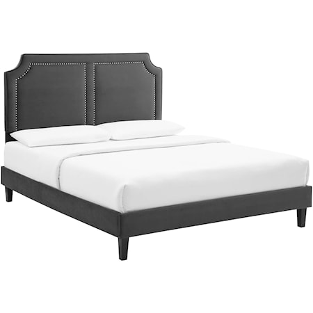 Novi Velvet Full Bed