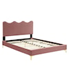 Modway Current Current Velvet Full Platform Bed