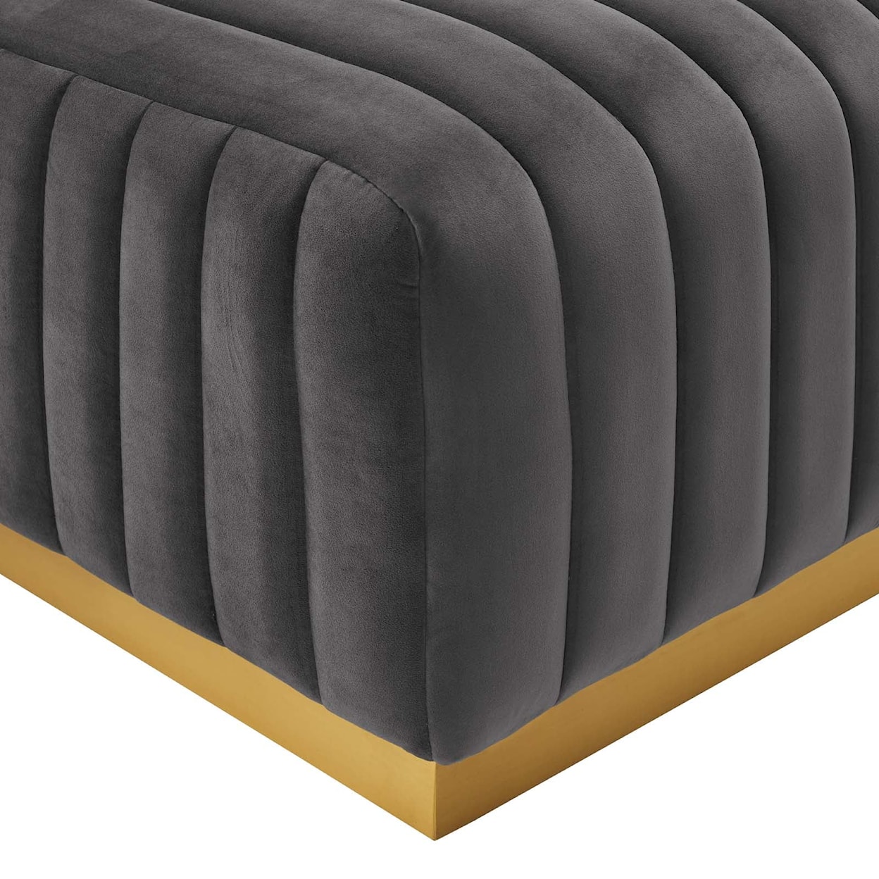 Modway Conjure Velvet Ottoman