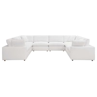 Commix Down Filled Overstuffed 8-Piece Sectional Sofa