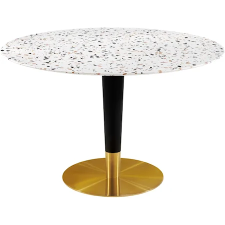 Zinque 47" Round Terrazzo Dining Table