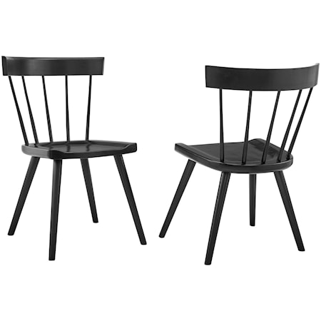 Sutter Wood Dining Side Chair Set of 2