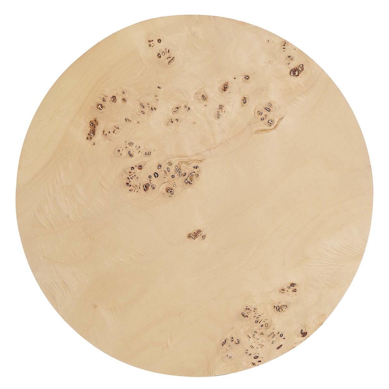 Modway Cosmos Cosmos 16" Round Burl Wood Side Table