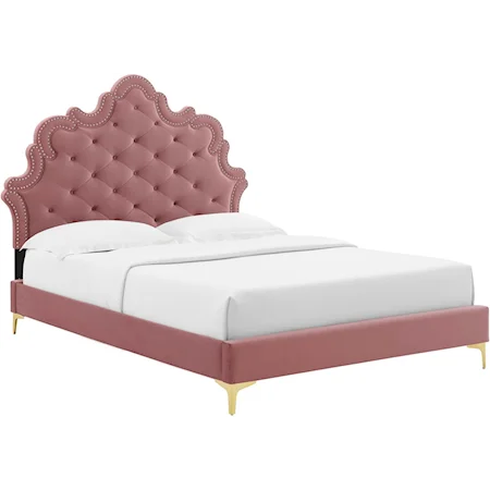 Sasha Velvet King Bed