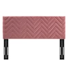 Modway Mercy Mercy Chevron Velvet Full/Queen HB