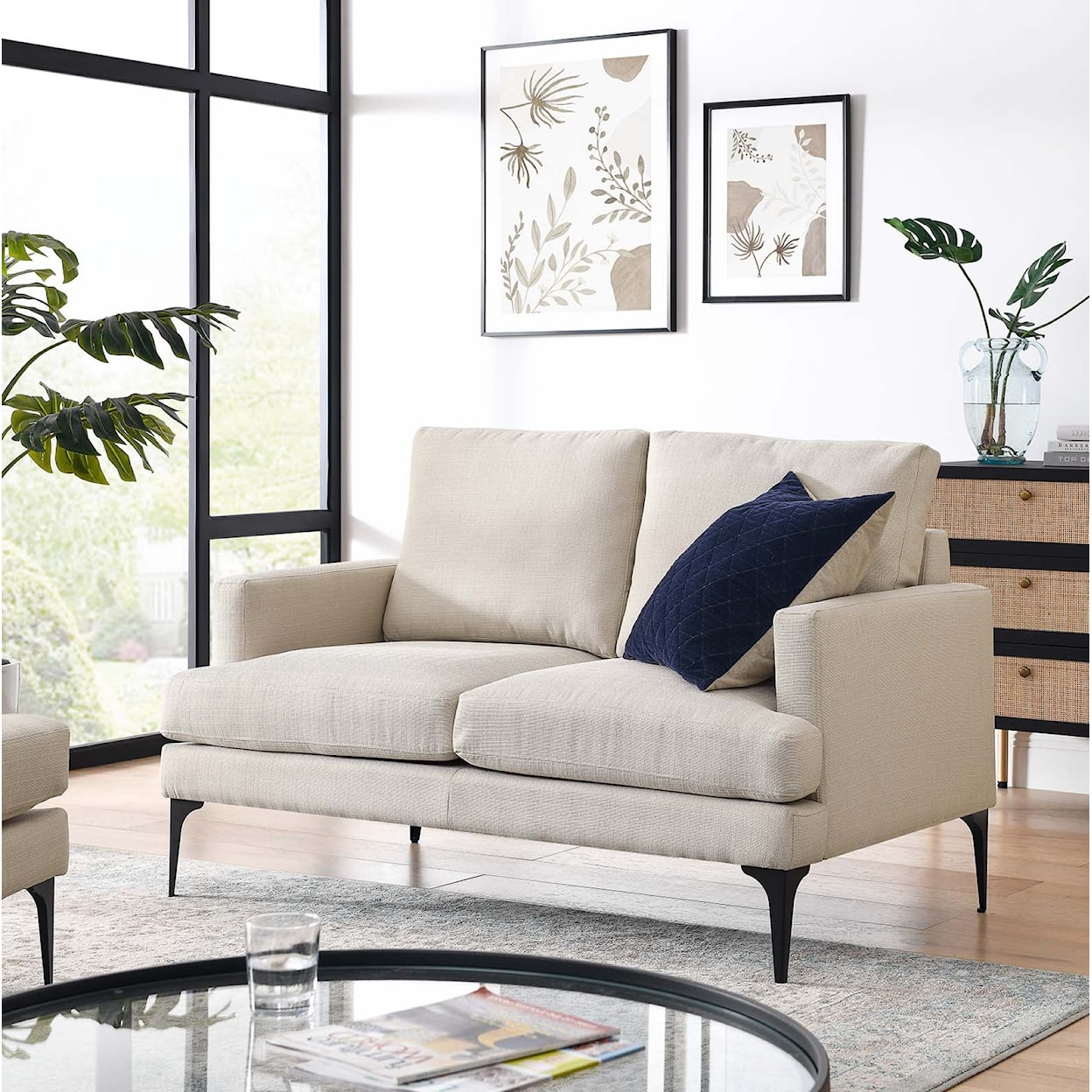 Modway Evermore Two-Seater Loveseat