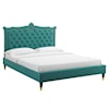 Modway Clara Clara Velvet Queen Platform Bed