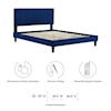 Modway Leah Leah Chevron Velvet King Platform Bed