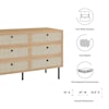 Modway Chaucer 6-Drawer Compact Dresser