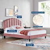 Modway Daisy Daisy Velvet Twin Platform Bed