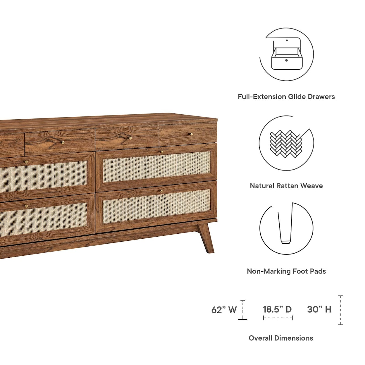 Modway Soma Soma 8-Drawer Dresser
