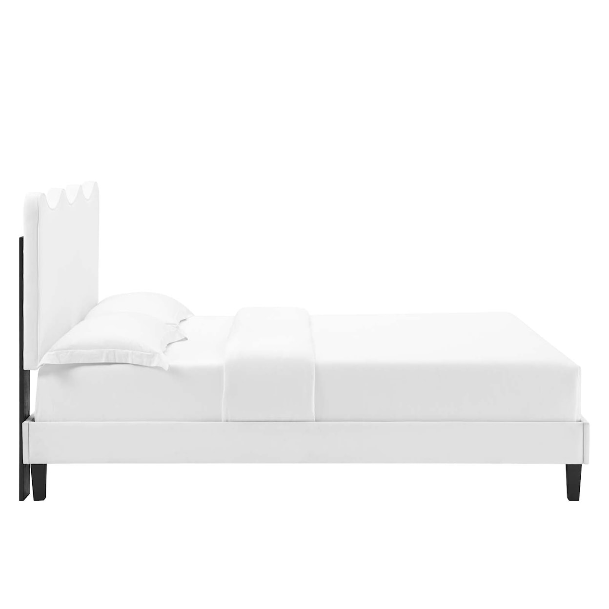 Modway Current Current Velvet Full Platform Bed