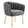 Modway Sanna Sanna Channel Velvet Armchair