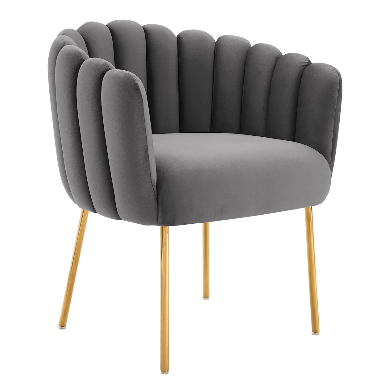 Modway Sanna Sanna Channel Velvet Armchair