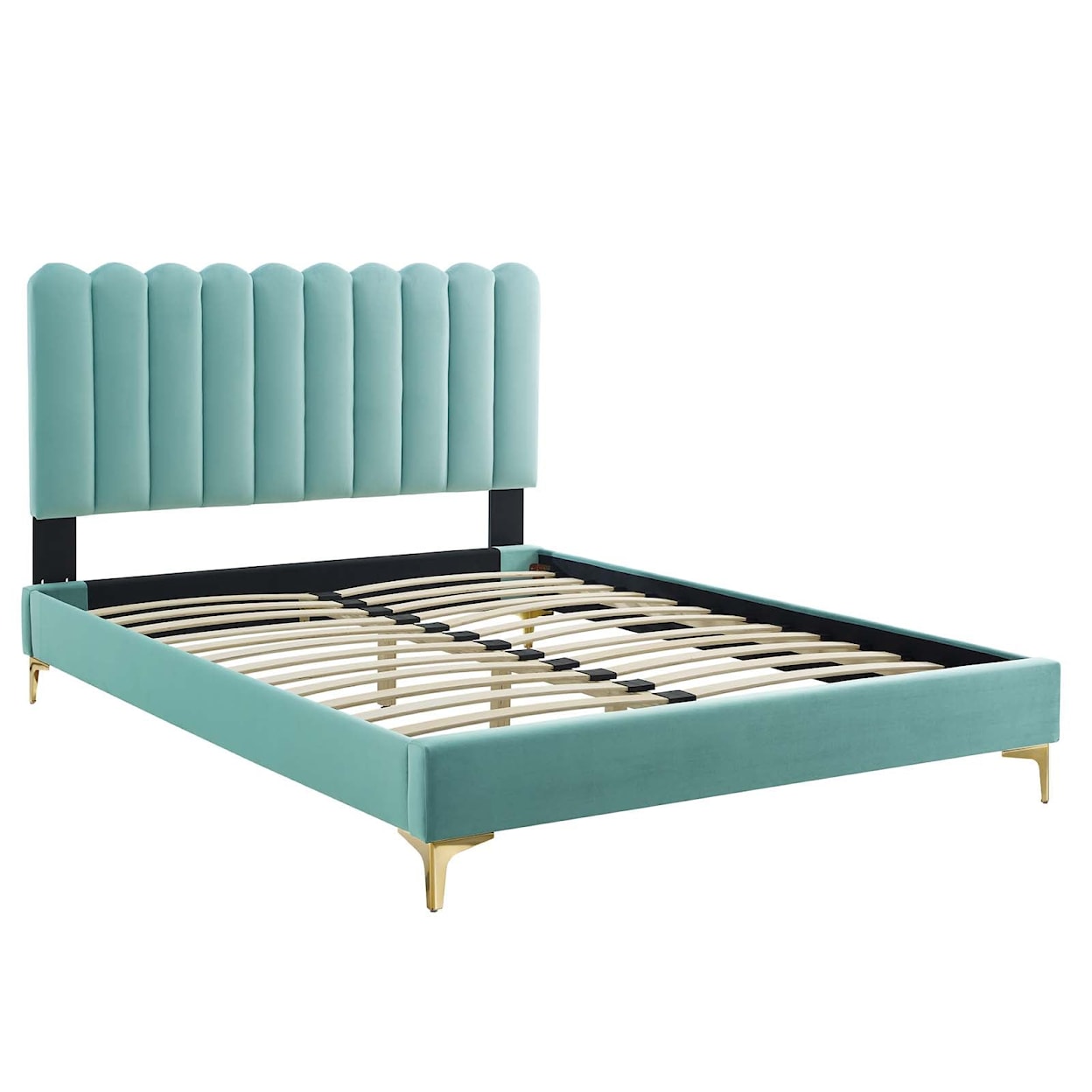 Modway Reagan Reagan Twin Velvet Platform Bed