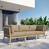 Modway Clearwater Outdoor Patio 3-Piece Sectional Sofa