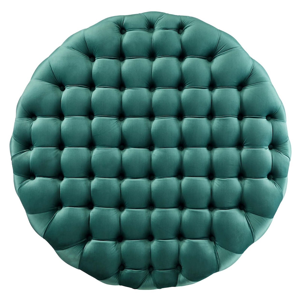 Modway Amour Amour Button Large Round Velvet Ottoman