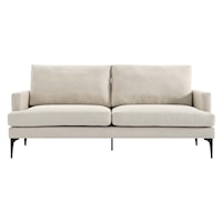 Contemporary Evermore Upholstered Fabric Three-Seater Sofa